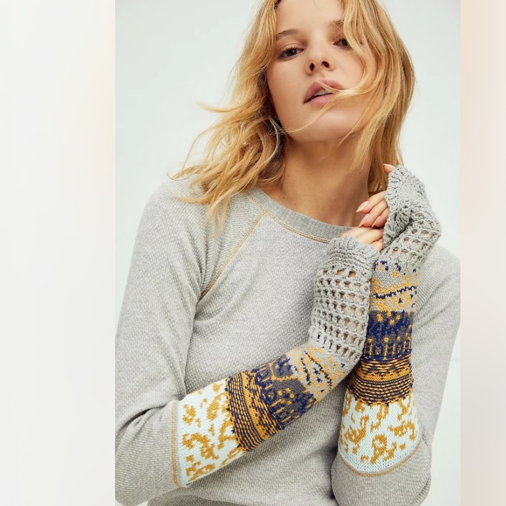FREE PEOPLE Thermal In Heather Grey size large new